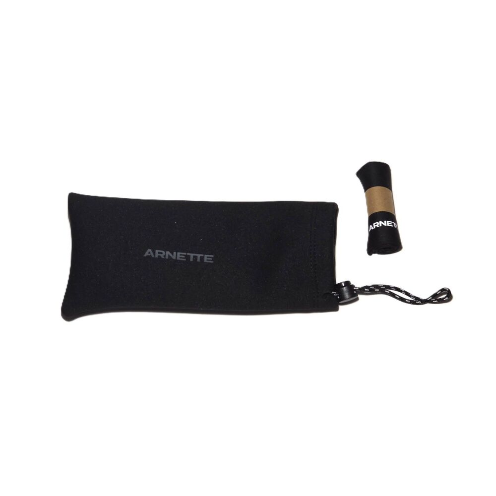 Authentic Arnette Sunglasses Microfiber Pouch Case /Cleaning Cloth Set Black New